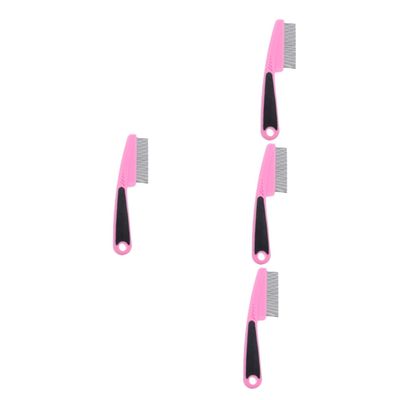 minkissy 4-Piece Stainless Steel Fine-Tooth Hair Comb Set for Women and Men