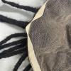 Men's Dreadlock Full-Lace Toupee Wig for Black Men, Mono Curl Hair Prosthesis, 20 x 25 cm, Afro-Curly Human Hair System view 4