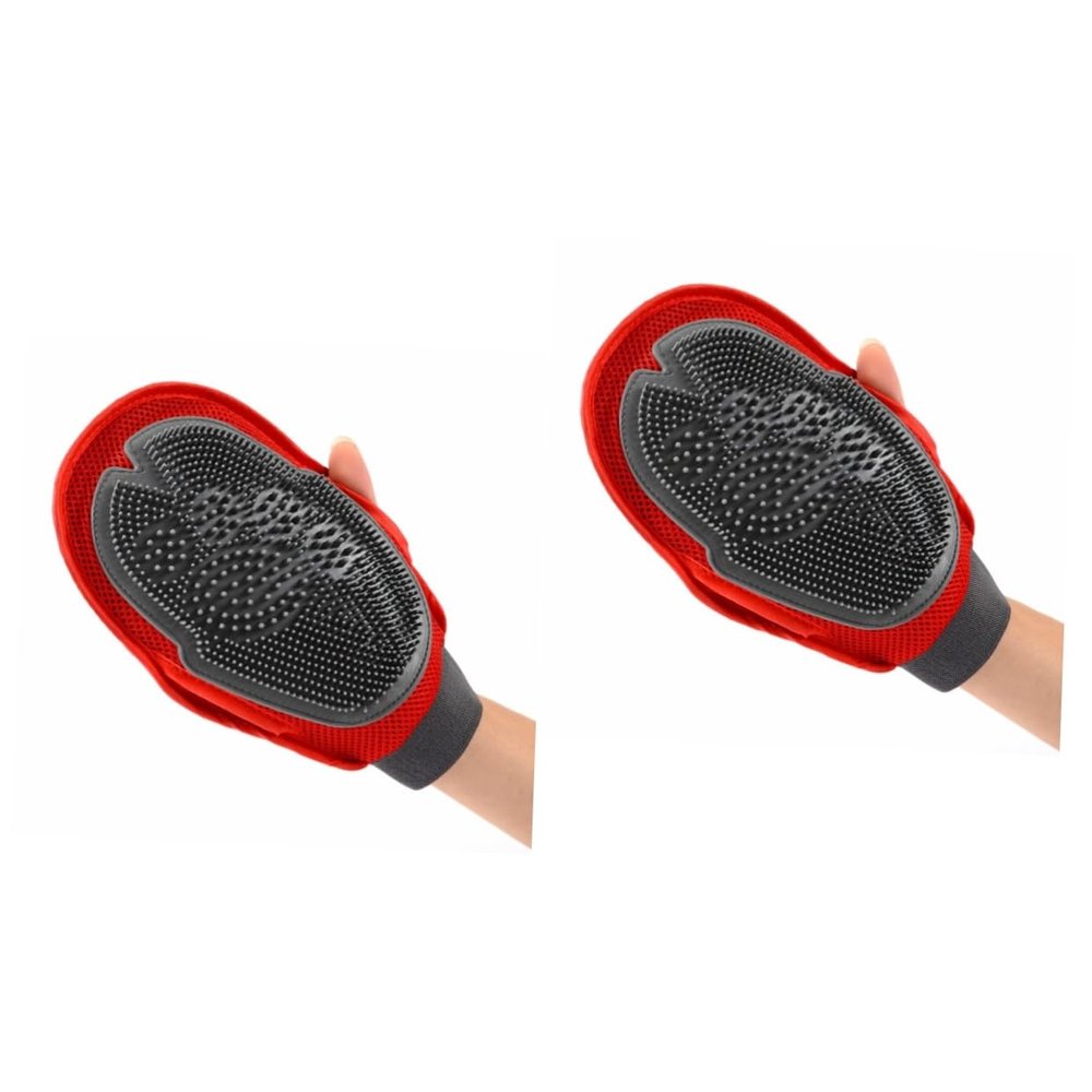 minkissy 2-Piece Pet Grooming Gloves
