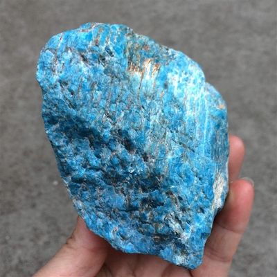 NIXCON Natural Rare Blue Apatite Crystal Point Cluster Stone (Size: 130–160 g)