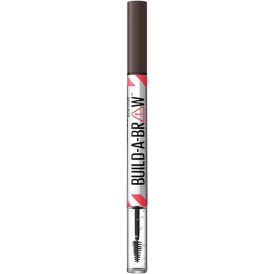 Maybelline New York Build-A-Brow 2-in-1 Brow Pen & Sealing Gel, Deep Brown