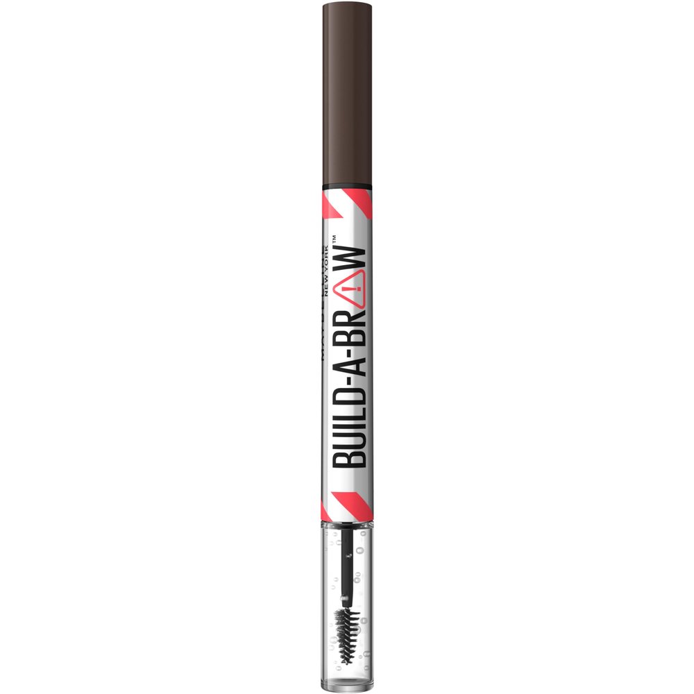 Maybelline New York Build-A-Brow 2-in-1 Brow Pen & Sealing Gel, Deep Brown