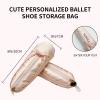 Personalized Pink Ballet Shoe Makeup/Pencil Bags for Girls, 3-Pack view 2