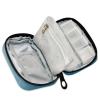 Gradient Pill Organizer for 7 Days, Portable Weekly Pill Case with Zipper, Blue view 2