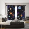 FABTOP Galaxy Planet Blackout Curtains, Space and Solar System Curtains for Boys view 3