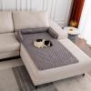 Dog Sofa Blanket and Cat Cushion, Waterproof Couch Protector with Non-Slip Underside, 75 x 75 cm, Light Gray view 2