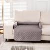 Dog Sofa Blanket and Cat Cushion, Waterproof Couch Protector with Non-Slip Underside, 75 x 75 cm, Light Gray view 3
