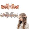 UHOMENY Sparkling Butterfly Hair Clips, 2-Pack, White and Yellow view 1