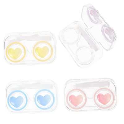 GOOHOCHY 4-Pack PP Contact Lens Cases, Small Storage Boxes