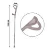 UracoN MidiLi Aluminum Alloy Forearm Crutch, White view 2