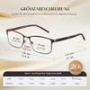 DJOLENSA 3-Pack Reading Glasses for Men, Blue-Light Blocking Computer Readers, Metal Frames with Spring Hinges & Cases, Helps Protect Against Eye Fatigue, Glare & UV Light (Strength +4.0) view 2
