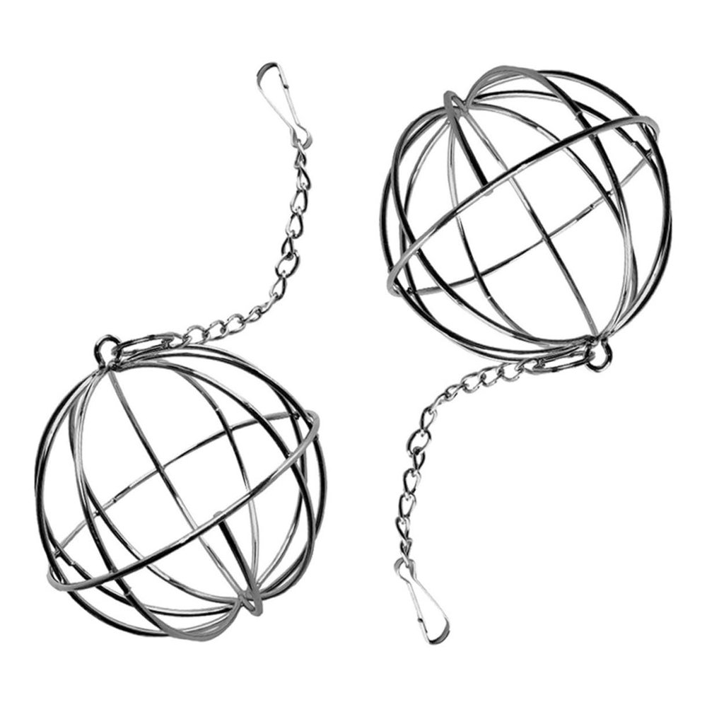 Housoutil 4 Sets Sturdy Stainless Steel Feeders for Rabbits, Guinea Pigs, Chinchillas and Hamsters, 2 Pieces × 4