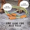 Rudelkönig Emma Adjustable Dog Rope Leash, 2.30 m, Green view 3
