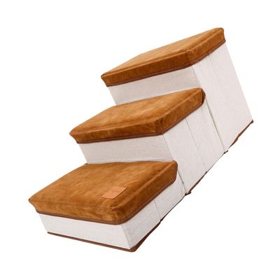 3-Step Foldable Portable Pet Stairs for Cats and Dogs