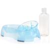 Automatic Feeding Setup for Kittens: Removable Double Plastic Bowls with Slow Feeder Design and Water Bowl view 3