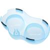 Automatic Feeding Setup for Kittens: Removable Double Plastic Bowls with Slow Feeder Design and Water Bowl view 4