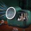 Makeup Organizer Box with LED Mirror and Fan, Large Cosmetic Storage Case view 3