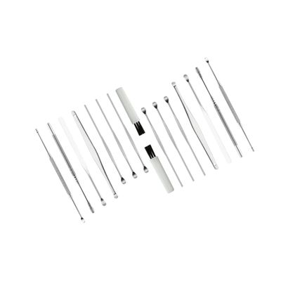 8-Piece Stainless Steel Ear Pick Set for Adults, Silver