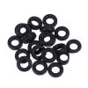 SOLUSTRE Round Silicone Eyeglass Temple Tips, 10 Pairs, Black, Non-Slip view 1