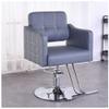 Barber Styling Chair with Hydraulic Pump, High-Density Foam Cushion and Chrome Base view 1