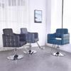 Barber Styling Chair with Hydraulic Pump, High-Density Foam Cushion and Chrome Base view 3