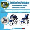 Bueuwe Lightweight Folding Wheelchair, 44.5 cm Seat Width, for Seniors and Travel view 2