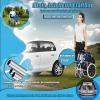 Bueuwe Lightweight Folding Wheelchair, 44.5 cm Seat Width, for Seniors and Travel view 4