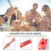 NQEUEPN 2-Pack Holders for Princess Cruise Medallion, Adjustable Nylon Wristbands with Hook-and-Loop Fastening, Red/Pink view 4