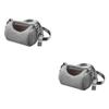 FOMIYES 2-Piece Portable Gray Hamster Carrier Shoulder Bag view 1