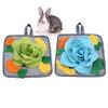 Cute Square Bunny Feeding Mat for Dogs, Interactive Snuffle Mat, Hanging Mat view 1