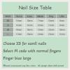 3D Flower Long Press-On Artificial Nails, Nude Glitter, Full Coverage (Size S) view 4
