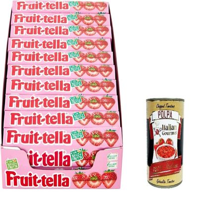 Italian Gourmet Fruittella Strawberry Stick Candies, 20 x 85 g