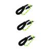 FOMIYES 3-Piece Reflective Nylon Dog Leash, Short Leash for Small and Medium Dogs, Green view 1