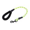 FOMIYES 3-Piece Reflective Nylon Dog Leash, Short Leash for Small and Medium Dogs, Green view 2