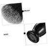 DOITOOL Men's Shaving Brush with Black Synthetic Nylon Bristles and Ergonomic Wooden Handle view 3