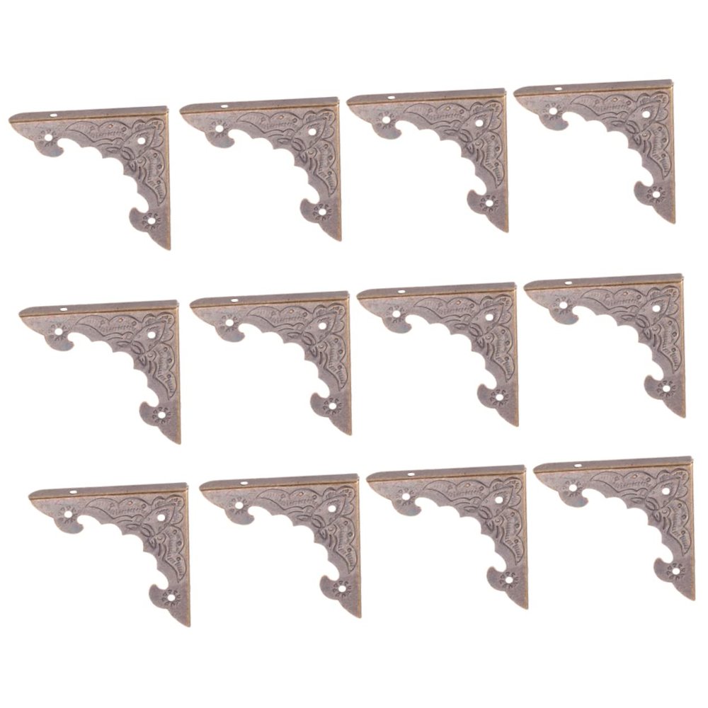 Retro Iron Corner Protectors for Jewelry Boxes