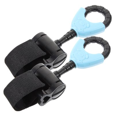 IWOWHERO 2-Piece Universal Rotating Stroller Hooks, Red