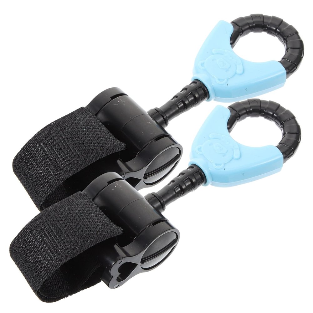 IWOWHERO 2-Piece Universal Rotating Stroller Hooks, Red