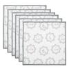 Clayre & Eef Cotton Napkin Set, Cat Pattern, 40 x 40 cm, White/Gray, LGC43 view 1