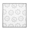 Clayre & Eef Cotton Napkin Set, Cat Pattern, 40 x 40 cm, White/Gray, LGC43 view 2