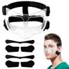 Adjustable Transparent Protective Mask for Broken Nose, Breathable Face Guard for Adults and Teens view 1