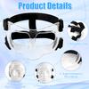 Adjustable Transparent Protective Mask for Broken Nose, Breathable Face Guard for Adults and Teens view 4