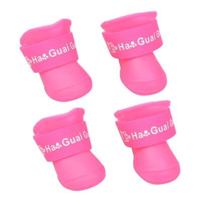 Parliky Candy Color Pet Rain Boots