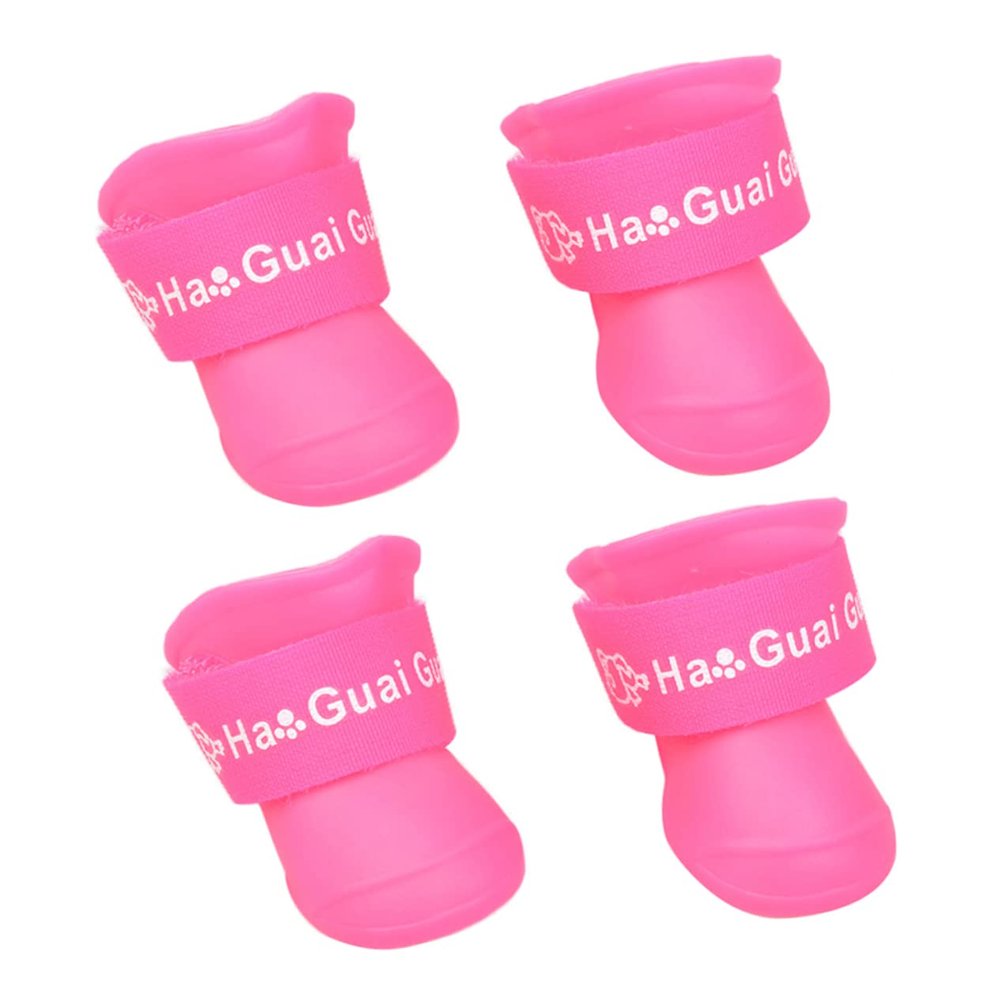 Parliky Candy Color Pet Rain Boots