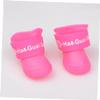 Parliky Candy Color Pet Rain Boots view 2