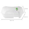JOROBURO Turtle Terrarium with Basking Platform, White view 2