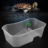 JOROBURO Turtle Terrarium with Basking Platform, White view 4