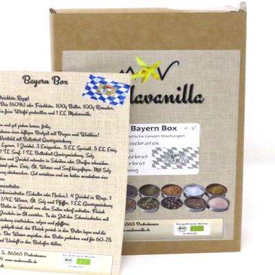Bavaria Box – Gift Box with 4 Spice Blends and Info/Recipe Flyer
