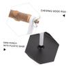 minkissy 2-Piece Outdoor Parrot Training Stand with Wooden Perches and Plastic Bases view 4