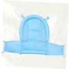 KOMBIUDA 4-Piece Baby Bath Net, Plastic and Cotton, Breathable, with Hooks, Blue view 2
